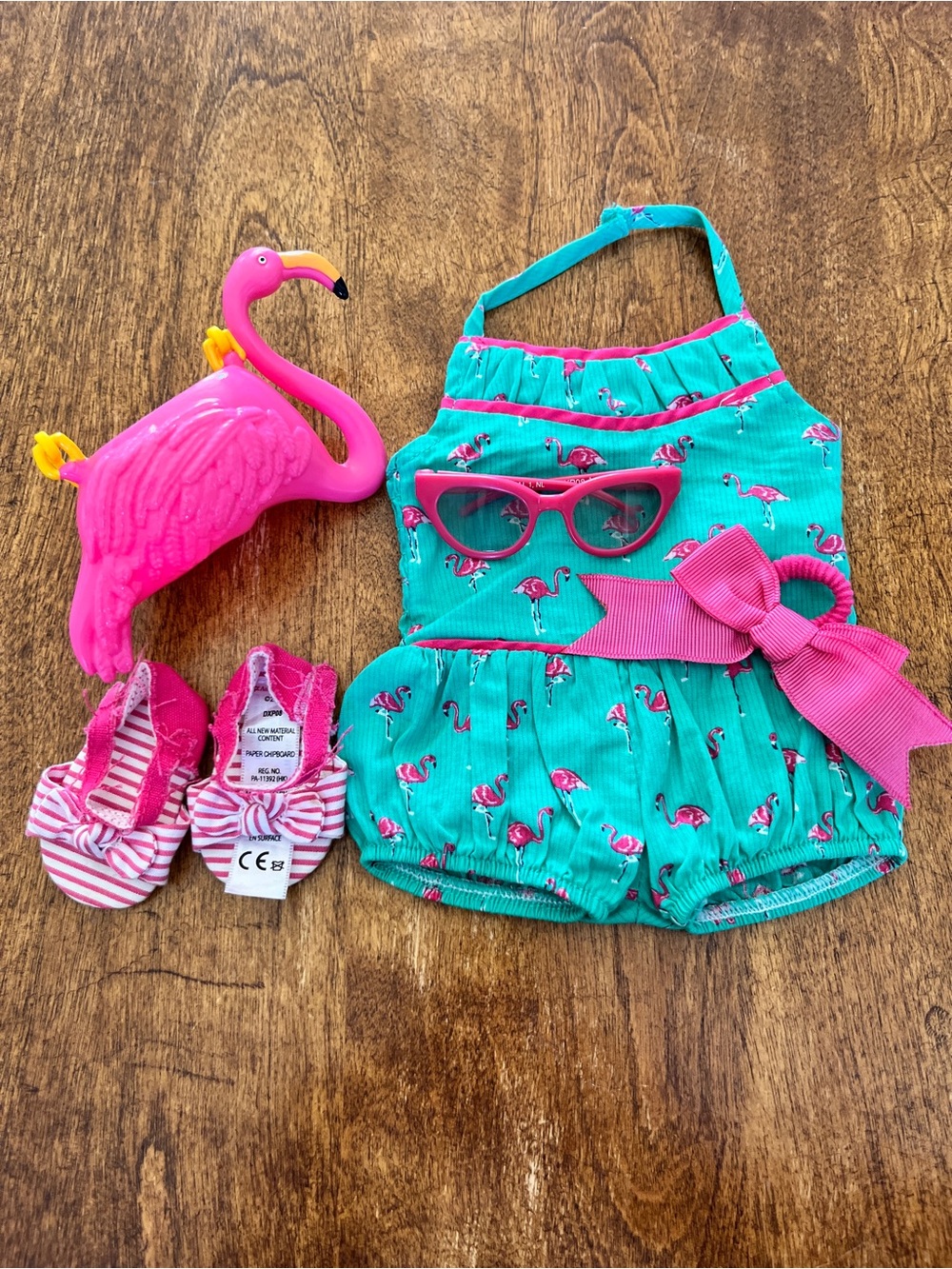 American Girl 
Mary-Ellen’s flamingo swim set